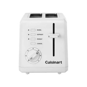 Cuisinart Plastic Compact 2 Slice White Toaster